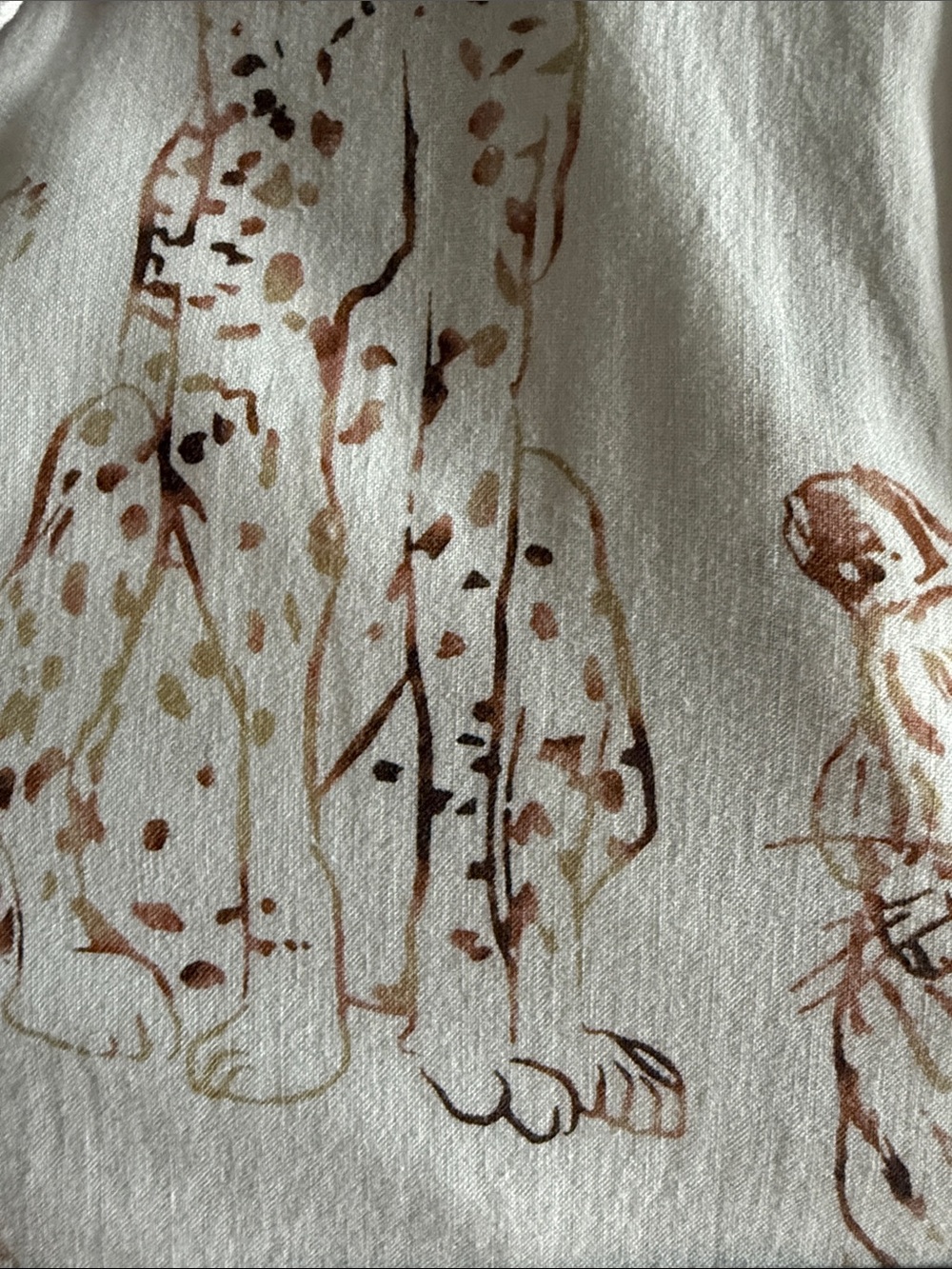 Jane + Delancey Novelty Big Cat Print Button Down Blouse M - Picture 6 of 8